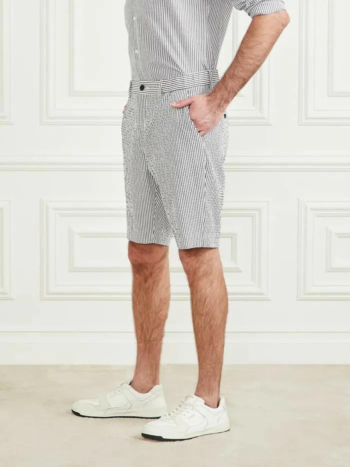 Men Pants and Shorts GUESS Capri Short WhiteNavy Stripes Men Pants and Shorts GUESS Capri Short WhiteNavy Stripes