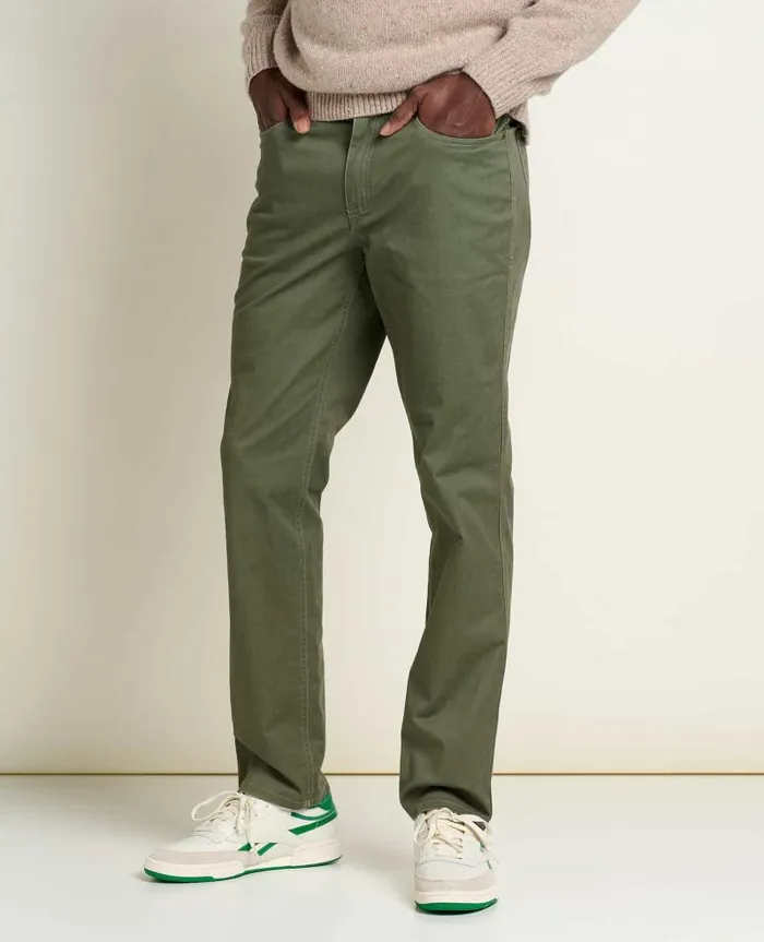 Men Pants Toad and Co Mission Ridge 5 Pocket Lean Pant Beetle Vintage Wash