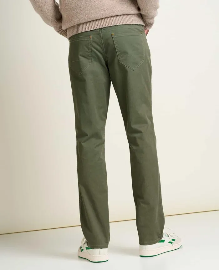 Men Pants Toad and Co Mission Ridge 5 Pocket Lean Pant Beetle Vintage Wash