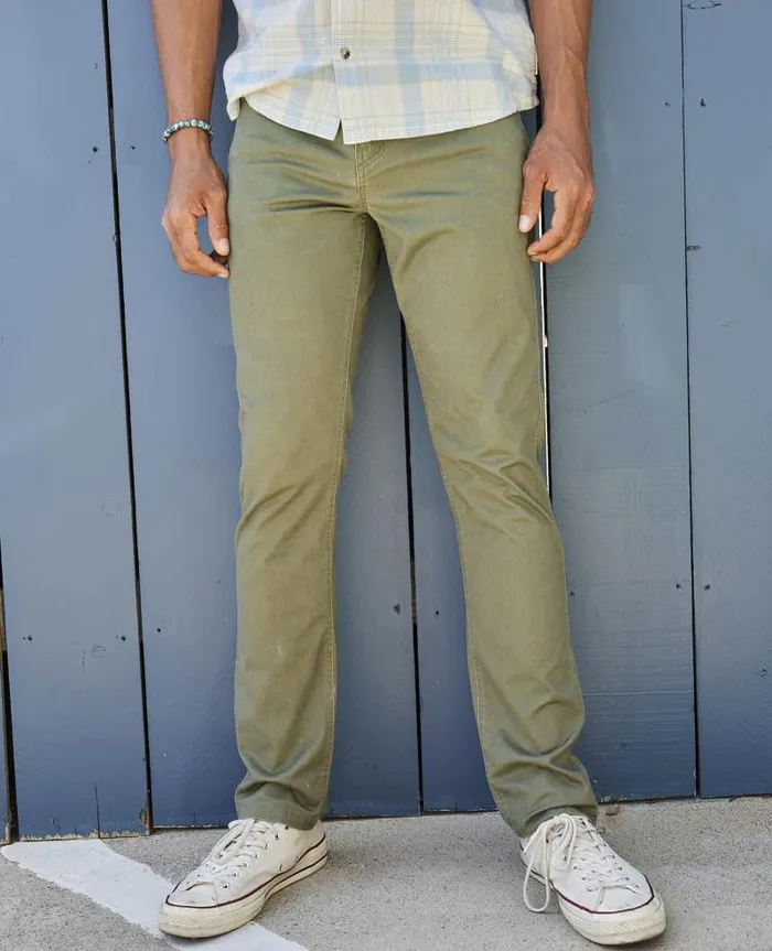 Men Pants Toad and Co Mission Ridge 5 Pocket Lean Pant Beetle Vintage Wash