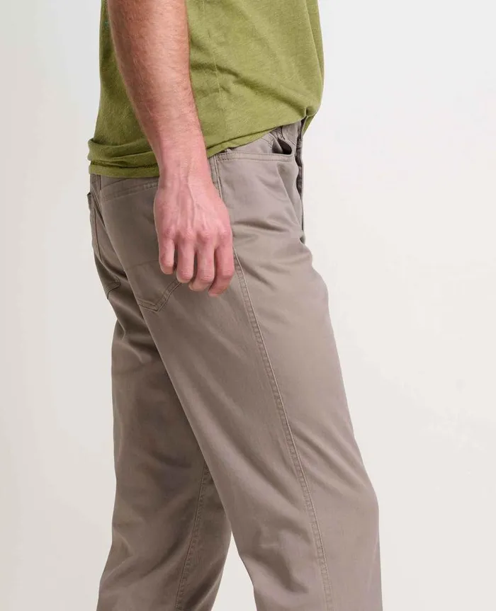 Men Pants Toad and Co Mission Ridge 5 Pocket Lean Pant Dark Chino