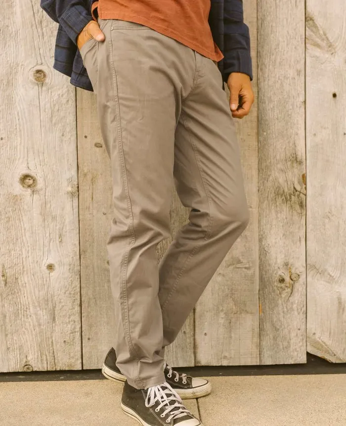 Men Pants Toad and Co Mission Ridge 5 Pocket Lean Pant Dark Chino