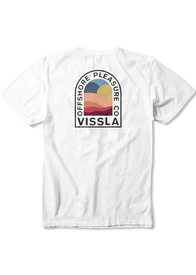 Men Premium Tees Vissla Offshore Pleasure Premium Pkt Tee White