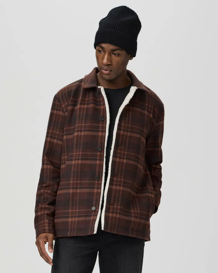 Men Rangel Jacket 8211 Brown Garnet Jackets and Coats PAIGE