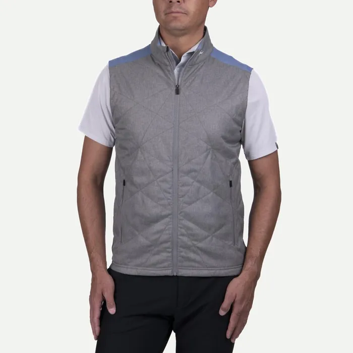 Men Retention Vest Pewterneptune KJUS Jackets and Vests