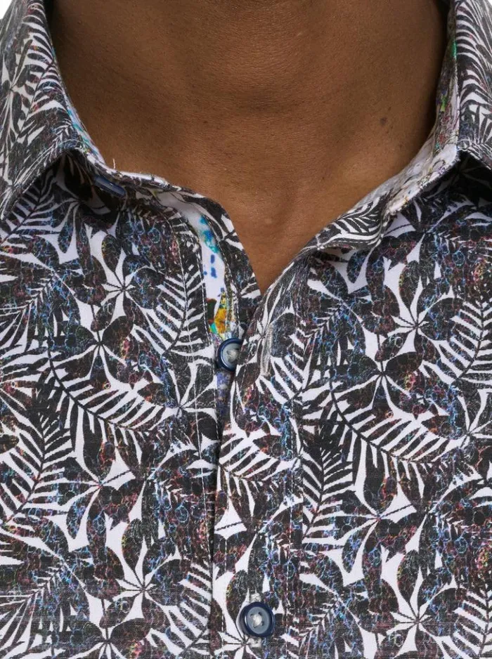 Men Robert Graham Button Down Shirts Aegean Long Sleeve Button Front Shirt Multi