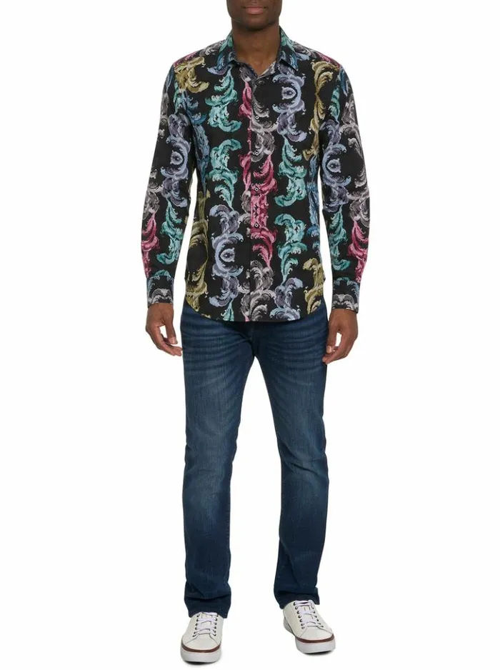 Men Robert Graham Button Down Shirts Balzars Long Sleeve Button Down Shirt Multi