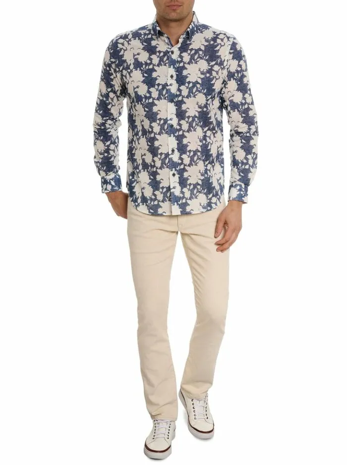 Men Robert Graham Button Down Shirts Dominus Long Sleeve Button Down Shirt Multi