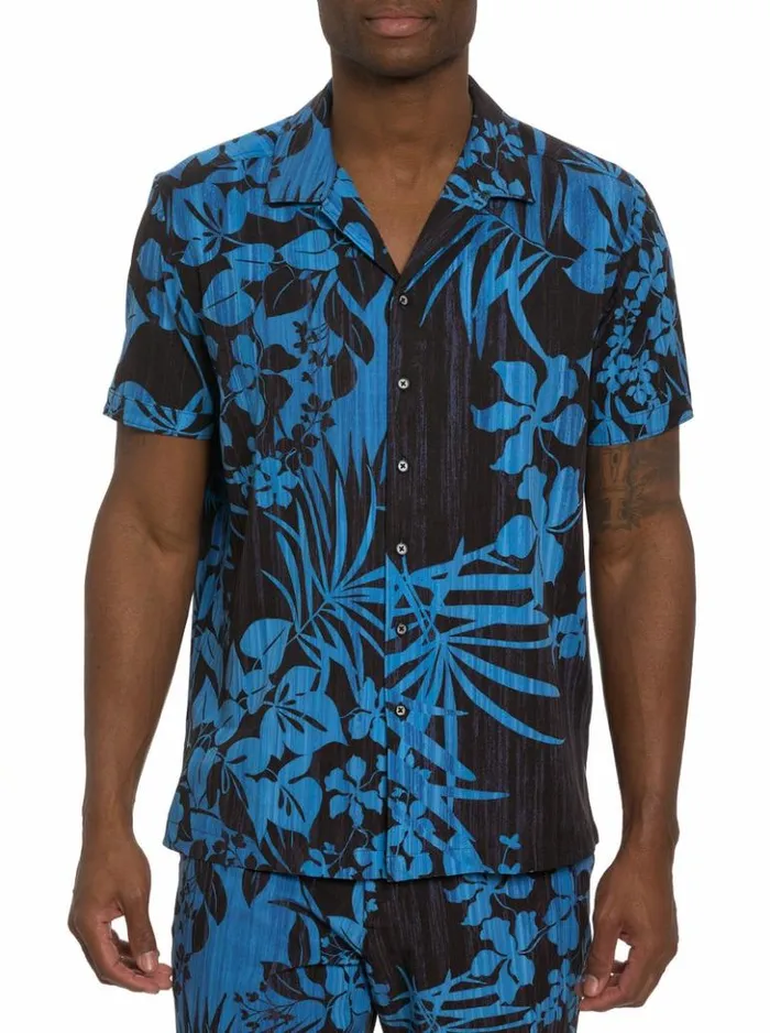 Men Robert Graham Button Down Shirts Drift Away Short Sleeve Button Down Shirt Multi Men Robert Graham Button Down Shirts Drift Away Short Sleeve Button Down Shirt Multi