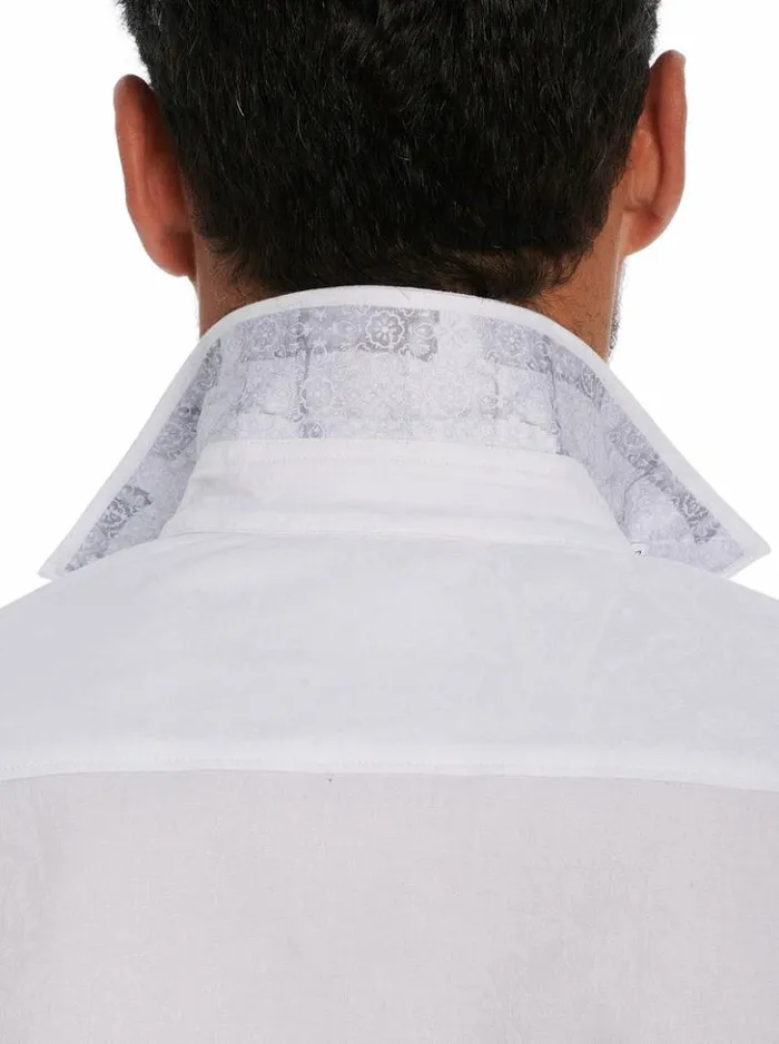Men Robert Graham Button Down Shirts Highland Short Sleeve Button Down Shirt Classic