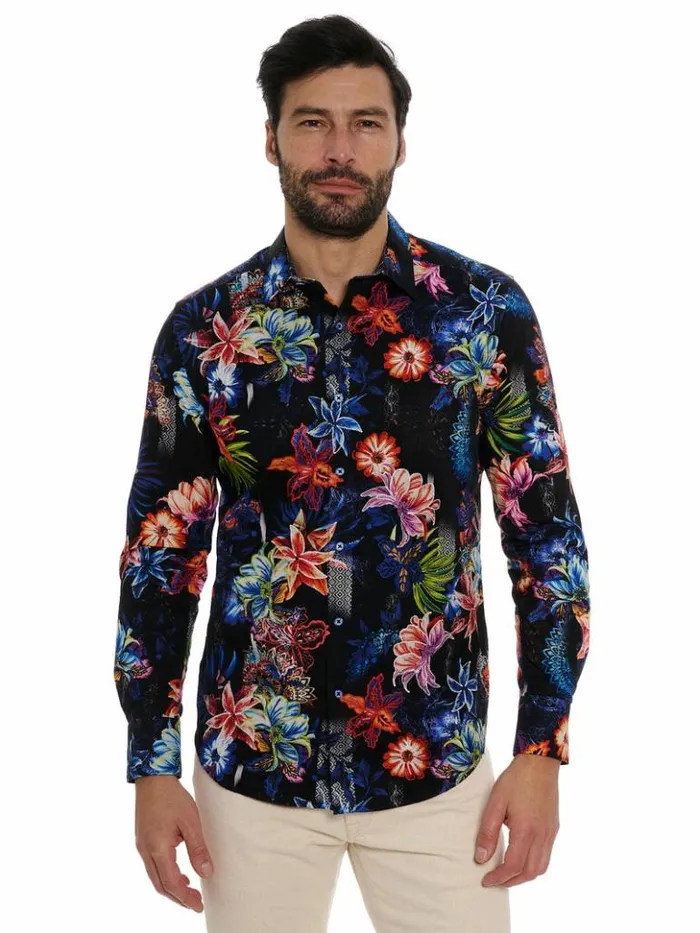 Men Robert Graham Button Down Shirts Katazome Long Sleeve Button Down Shirt Multi Men Robert Graham Button Down Shirts Katazome Long Sleeve Button Down Shirt Multi