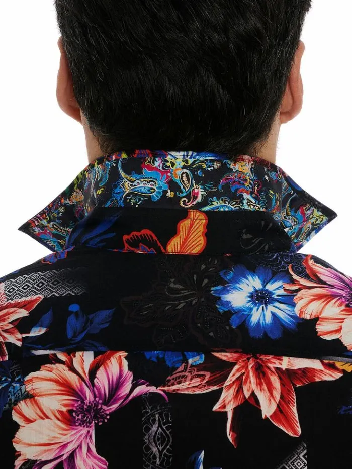 Men Robert Graham Button Down Shirts Katazome Long Sleeve Button Down Shirt Multi