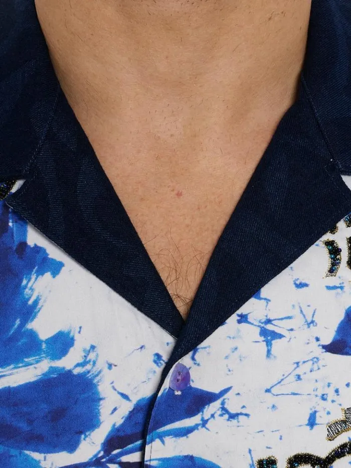 Men Robert Graham Button Down Shirts Limited Edition Blue Murro Long Sleeve Button Down Shirt Blue