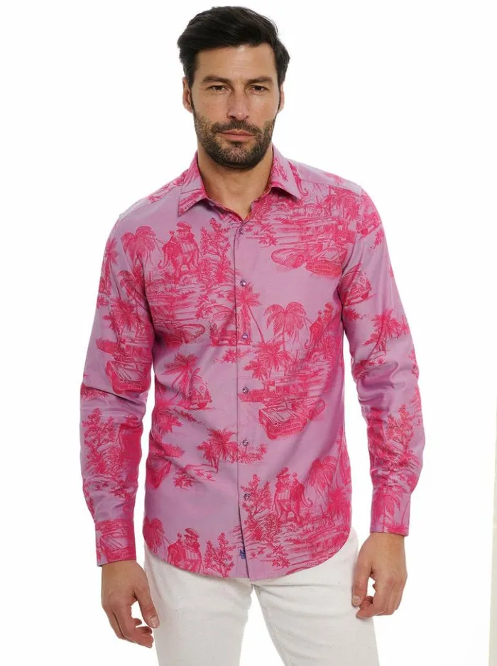 Men Robert Graham Button Down Shirts Limited Edition Endless Dreams Long Sleeve Button Down Shirt Pink Men Robert Graham Button Down Shirts Limited Edition Endless Dreams Long Sleeve Button Down Shirt Pink