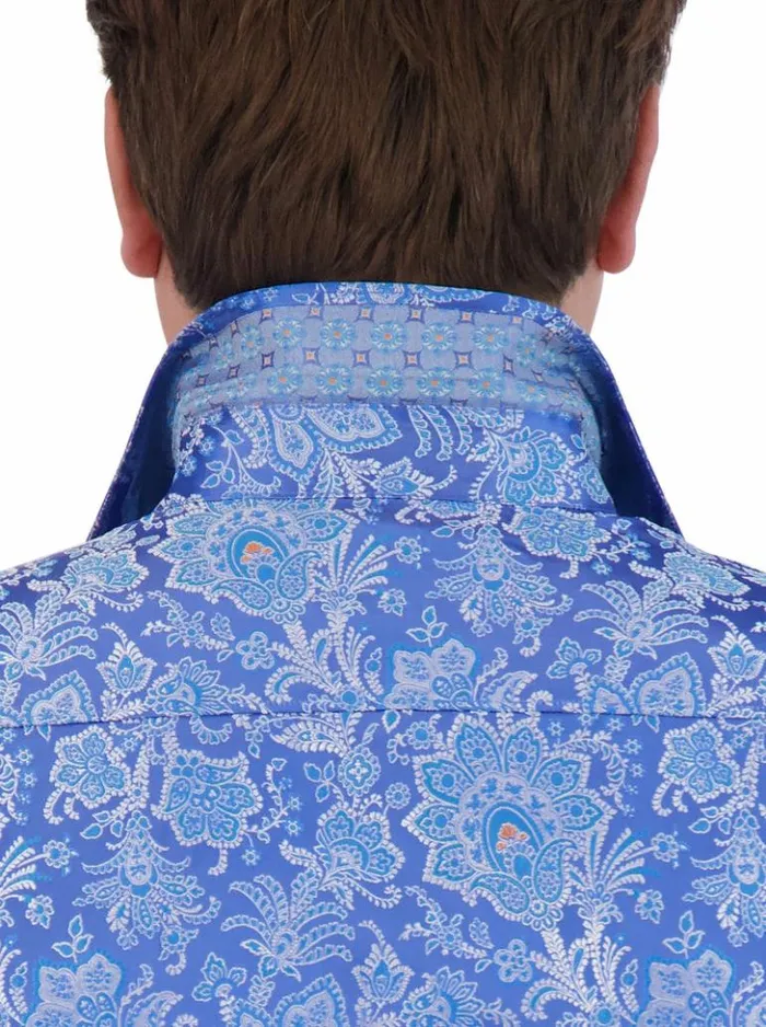Men Robert Graham Button Down Shirts Limited Edition Portiere Long Sleeve Button Down Shirt Classic
