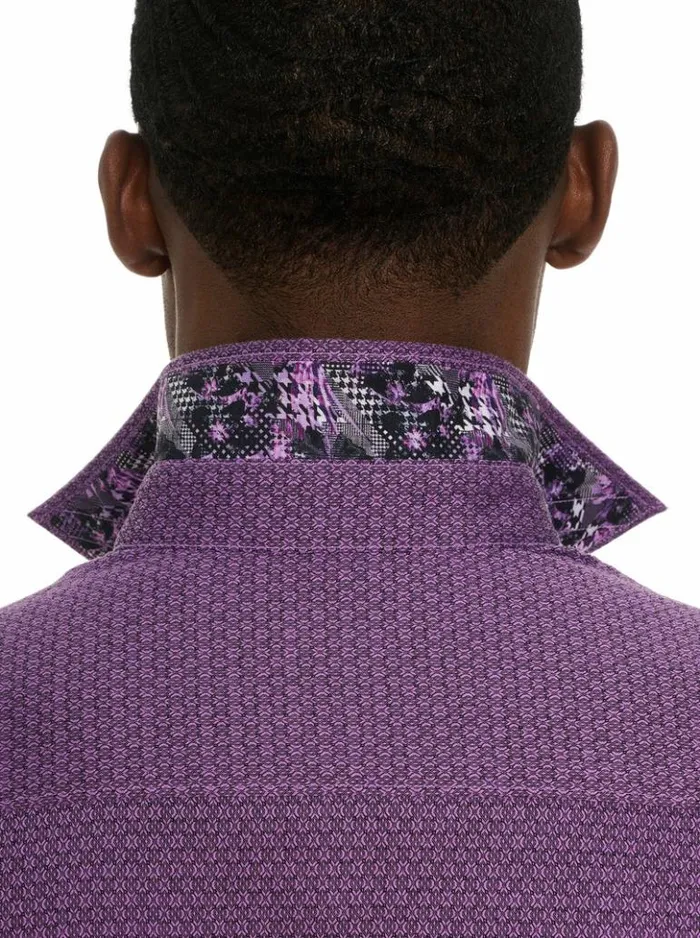 Men Robert Graham Button Down Shirts Metro Long Sleeve Button Down Shirt Raspberry