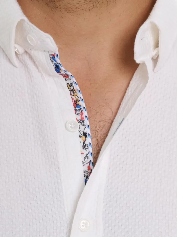 Men Robert Graham Button Down Shirts Reid Long Sleeve Button Down Shirt Lightblue