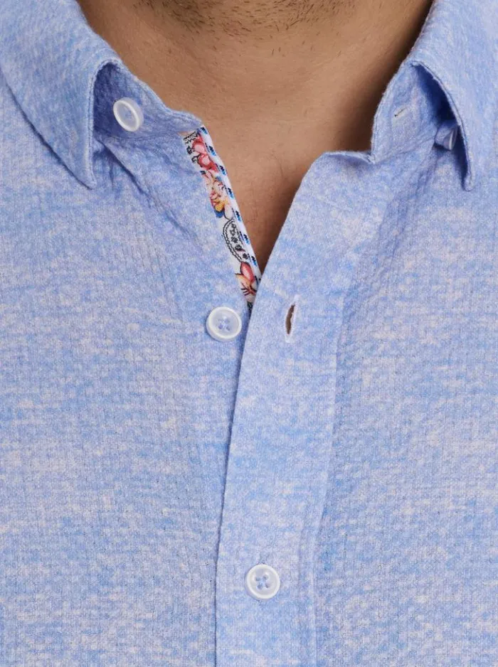 Men Robert Graham Button Down Shirts Reid Long Sleeve Button Down Shirt Lightblue