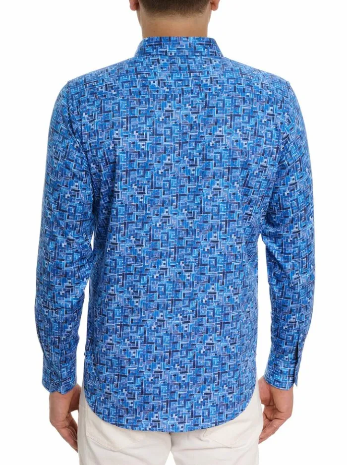 Men Robert Graham Button Down Shirts Seas The Day Long Sleeve Button Down Shirt Classic
