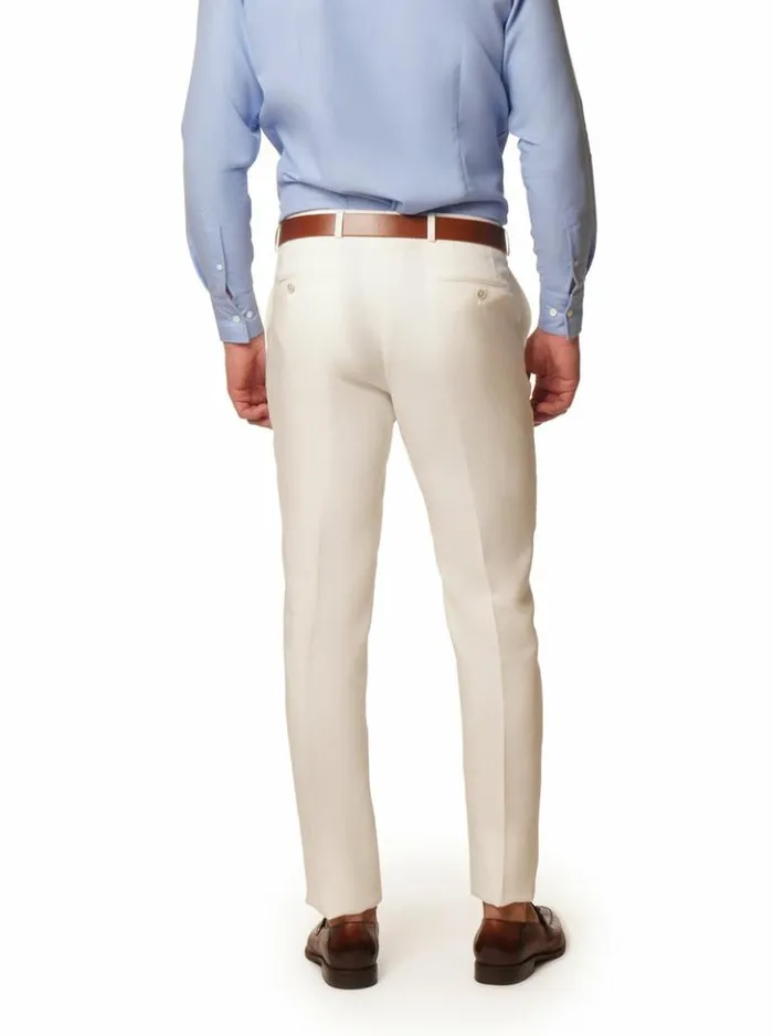 Men Robert Graham Jeans and Pants Linen Dress Pant White