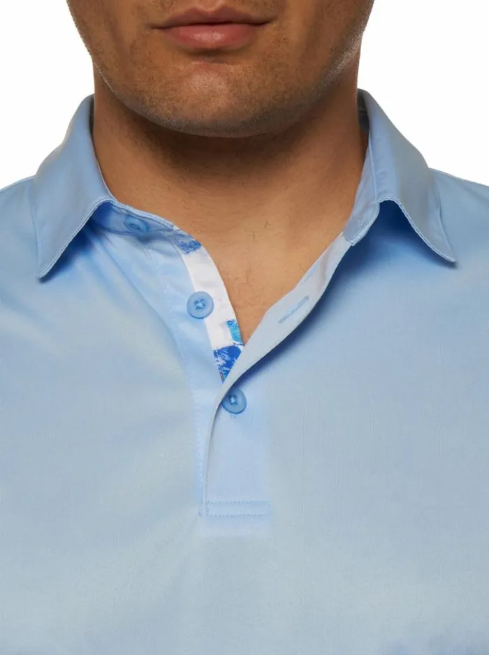 Men Robert Graham Polos and TShirts Axelsen Performance Polo White