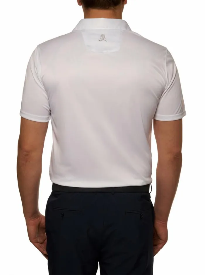 Men Robert Graham Polos and TShirts Axelsen Performance Polo White