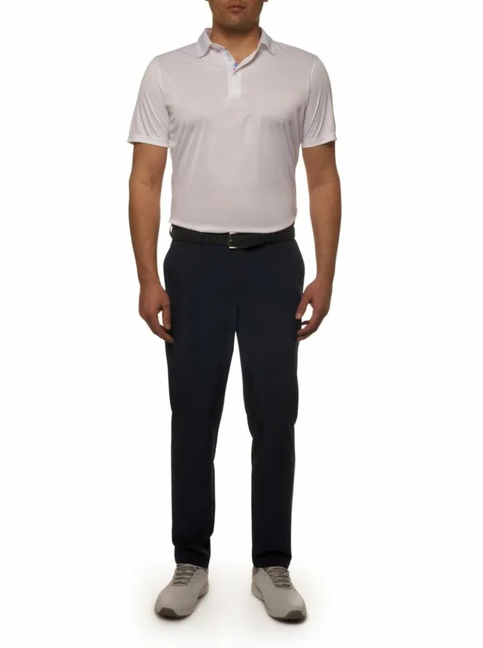 Men Robert Graham Polos and TShirts Axelsen Performance Polo White