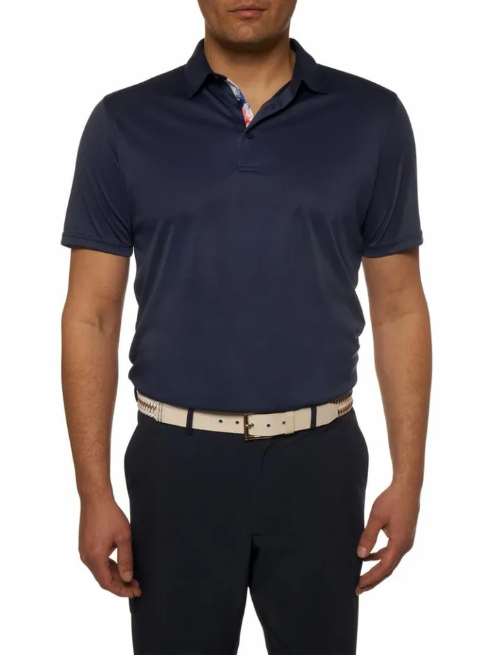 Men Robert Graham Polos and TShirts Axelsen Performance Polo White