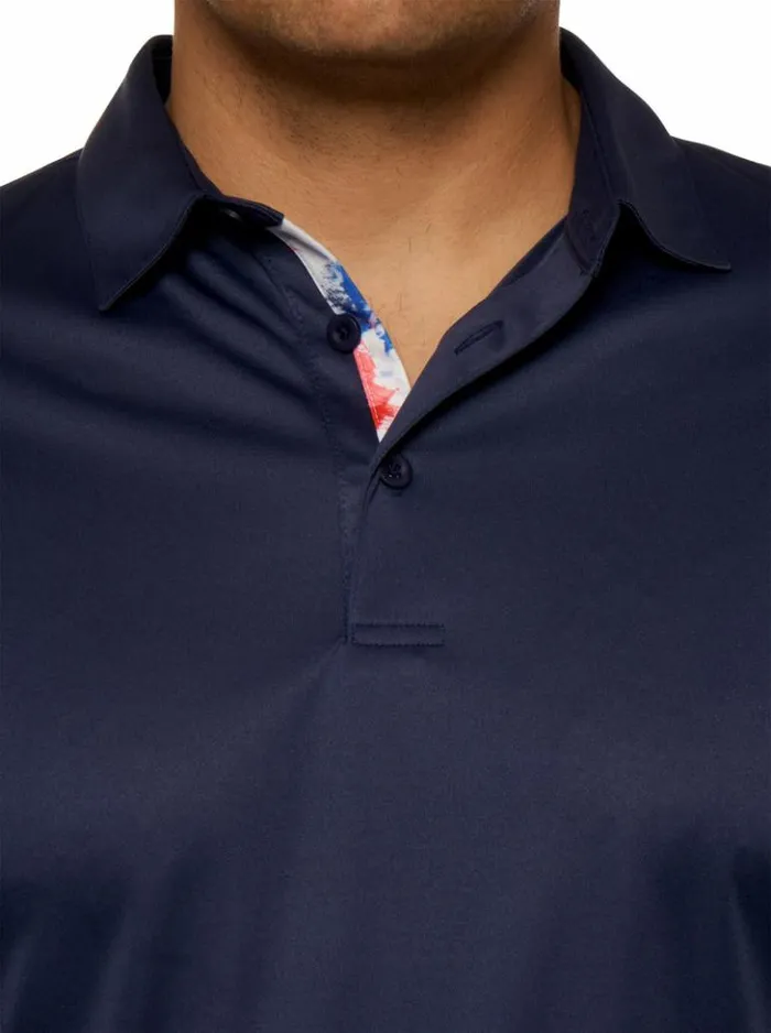 Men Robert Graham Polos and TShirts Axelsen Performance Polo White