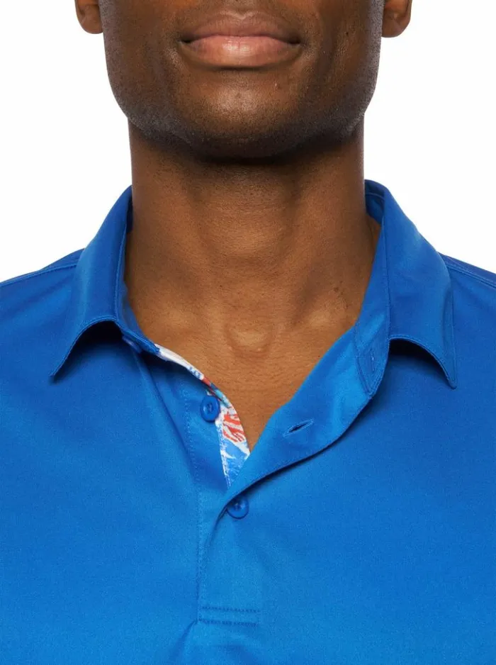Men Robert Graham Polos and TShirts Axelsen Performance Polo White