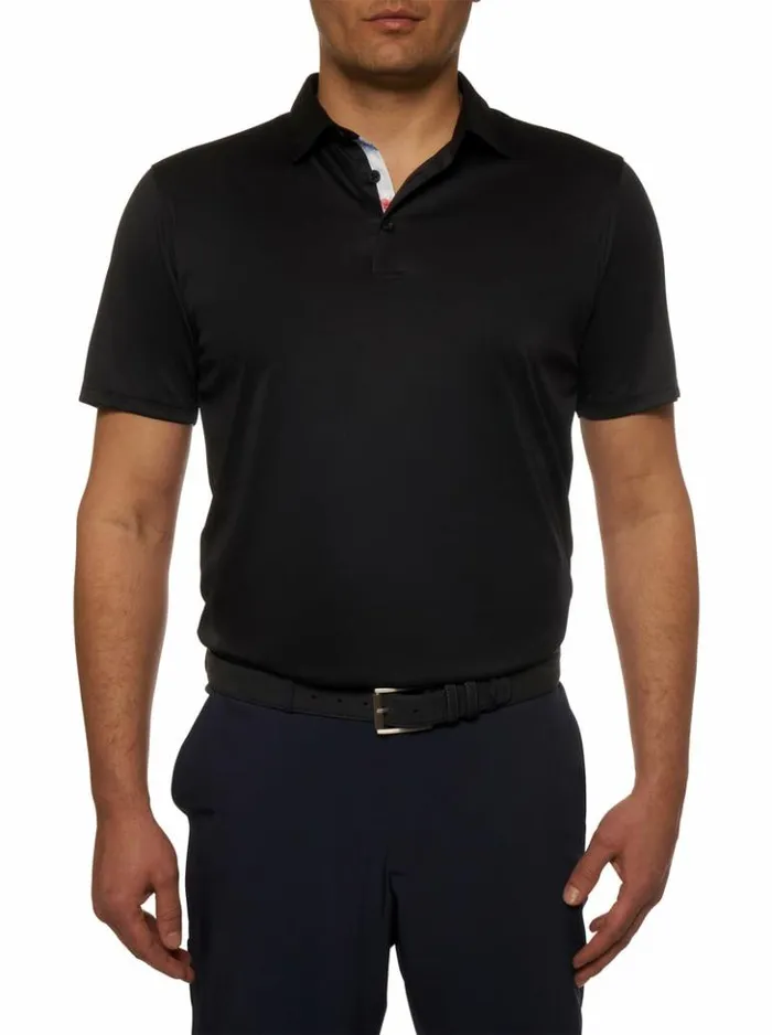 Men Robert Graham Polos and TShirts Axelsen Performance Polo White