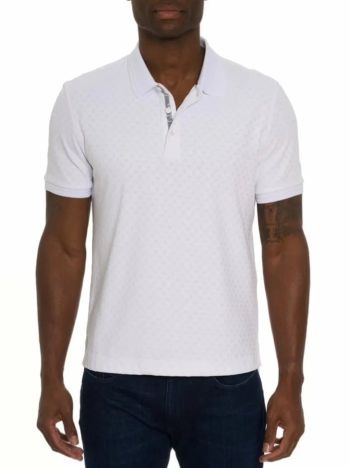 Men Robert Graham Polos and TShirts Elias Polo White