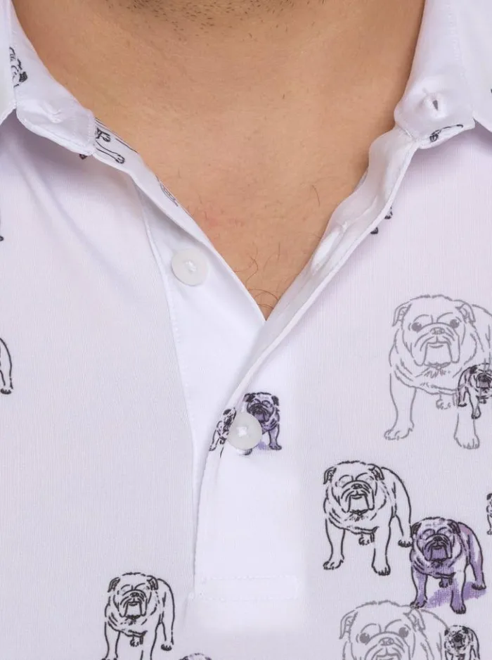 Men Robert Graham Polos and TShirts Graham Performance Polo White