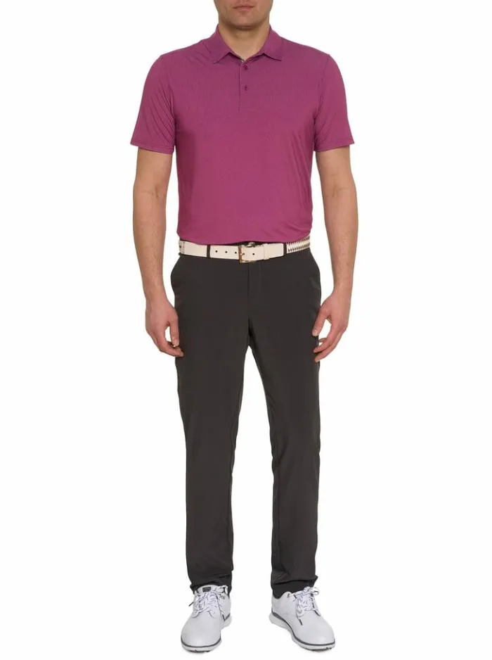 Men Robert Graham Polos and TShirts Hyde Performance Polo Berry