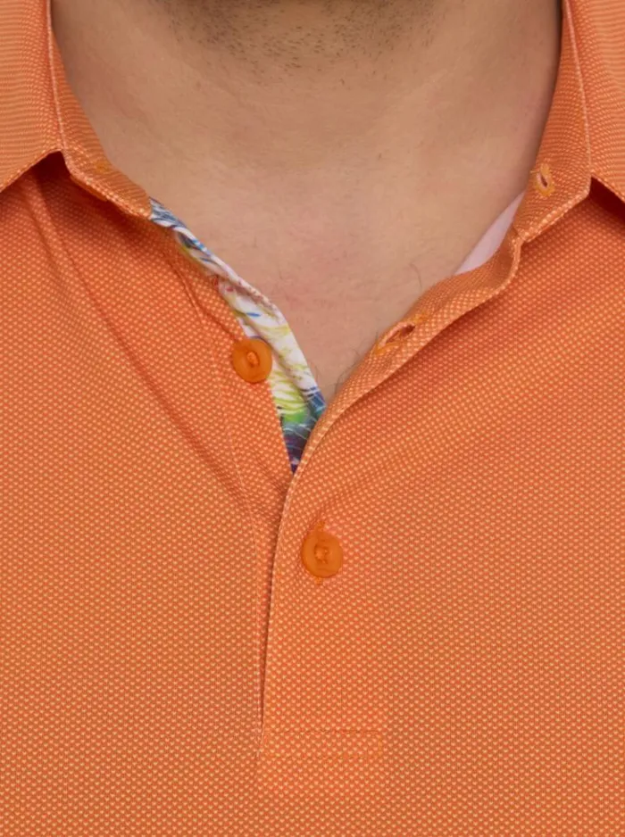 Men Robert Graham Polos and TShirts Hyde Performance Polo Berry