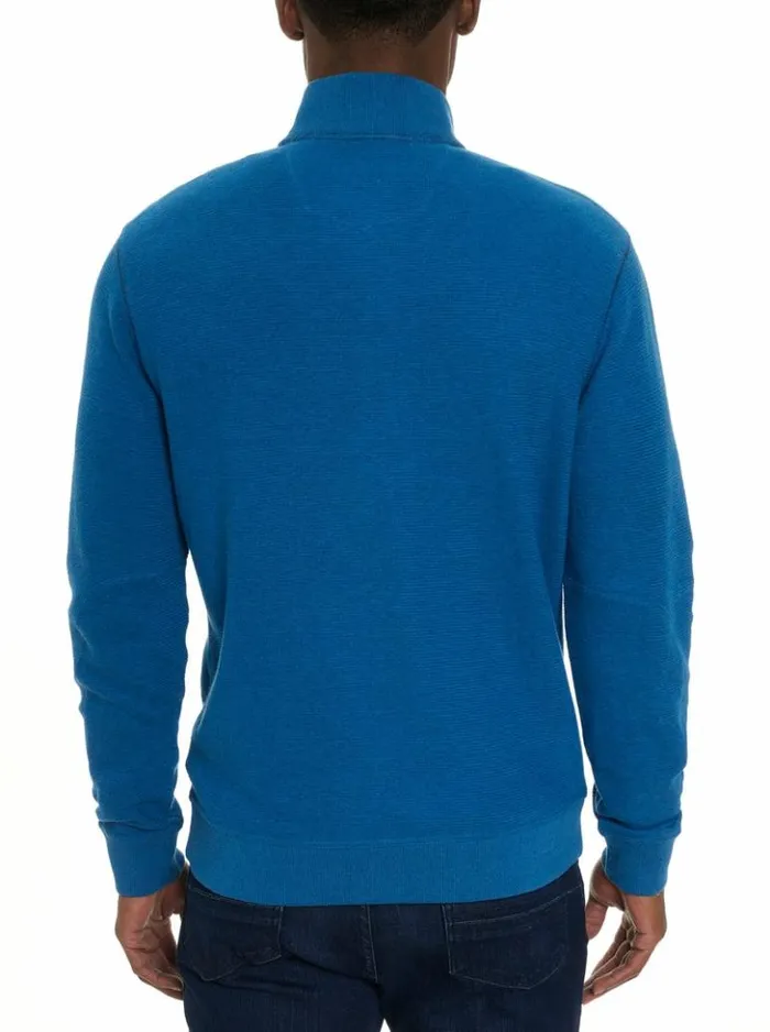 Men Robert Graham Sweaters and Knits Moser Long Sleeve Knit Blue