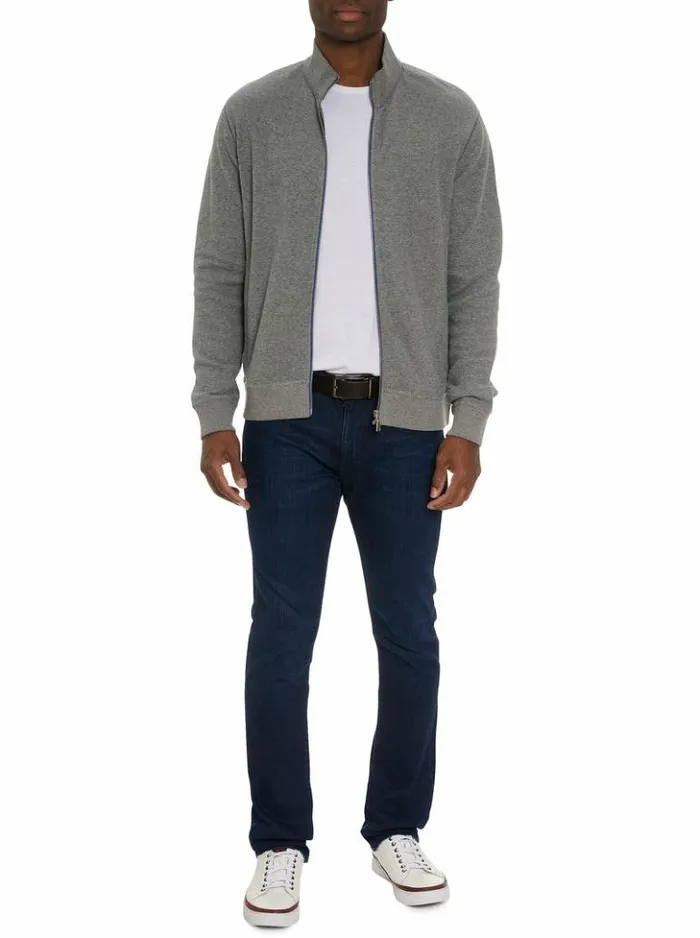 Men Robert Graham Sweaters and Knits Moser Long Sleeve Knit Blue
