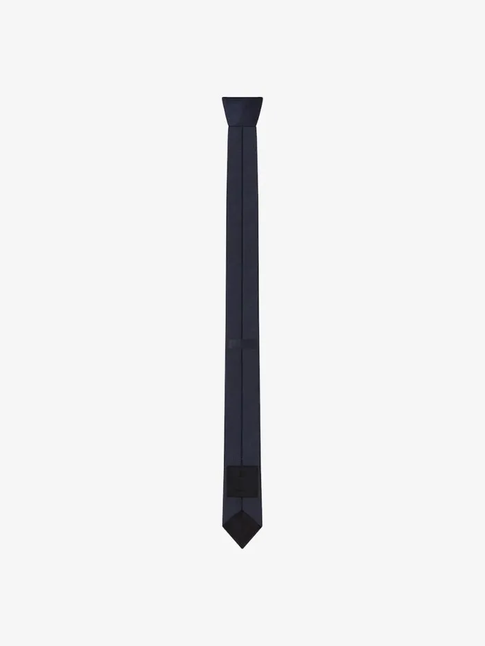 Men Scarves and Ties Givenchy GIVENCHY 4G Tie In Silk Navy Men Scarves and Ties Givenchy GIVENCHY 4G Tie In Silk Navy
