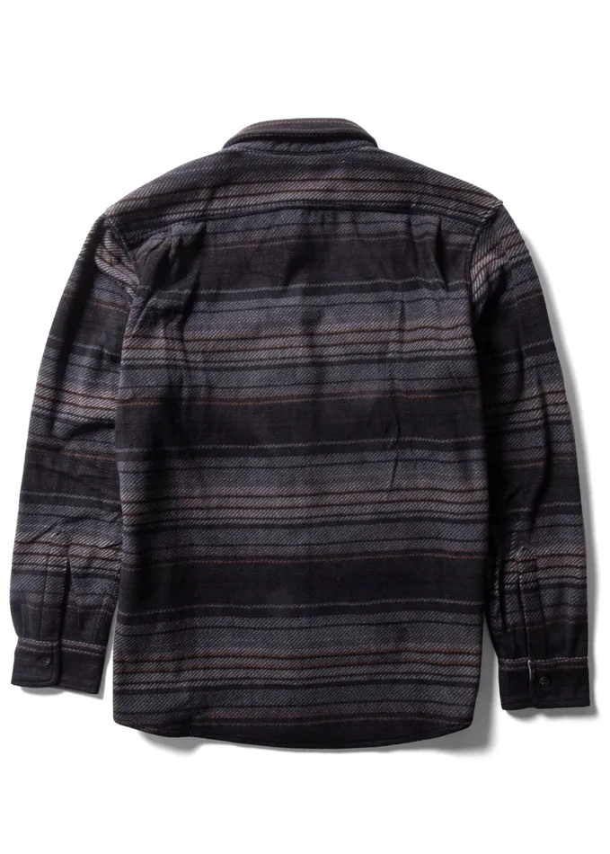Men Shirts and Flannels Vissla EcoZy Ls Polar Flannel Charcoal Men Shirts and Flannels Vissla EcoZy Ls Polar Flannel Charcoal