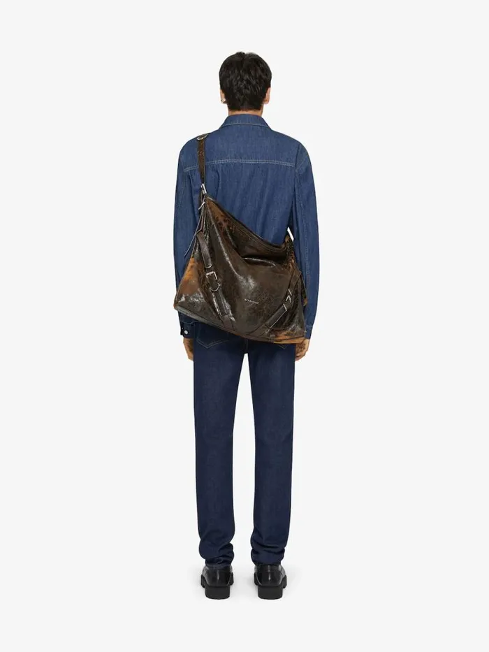 Men Shirts Givenchy Boxy Fit Shirt In Denim Indigo Blue