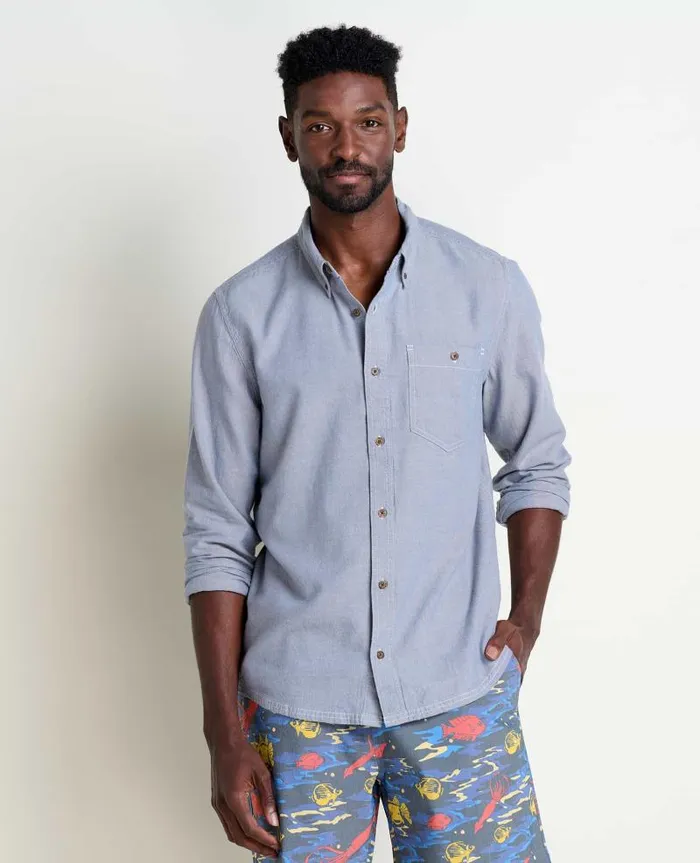 Men Shirts Toad and Co Eddy Long Sleeve Shirt High Tide