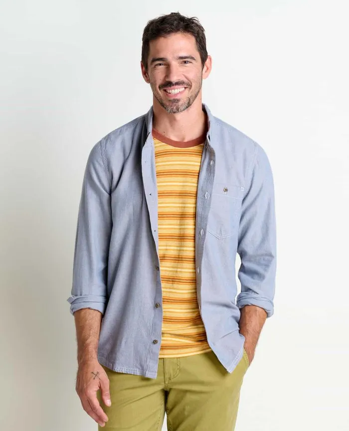 Men Shirts Toad and Co Eddy Long Sleeve Shirt High Tide