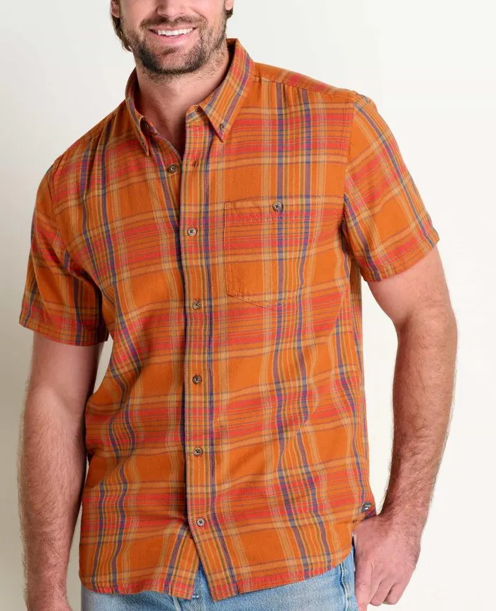 Men Shirts Toad and Co Eddy Short Sleeve Shirt Umber