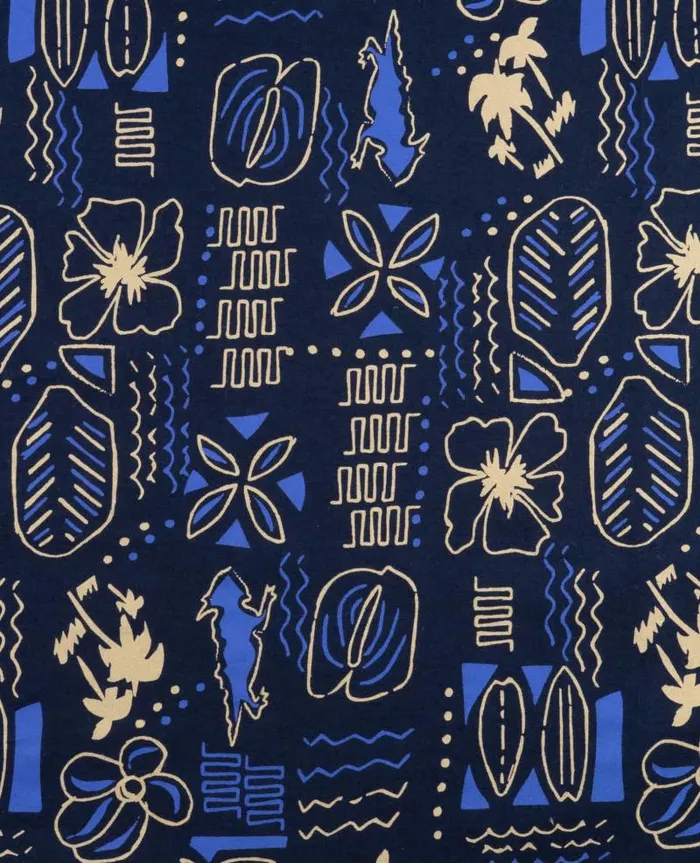 Men Shirts Toad and Co Mattock II Short Sleeve Shirt Chicory Woodblock Print