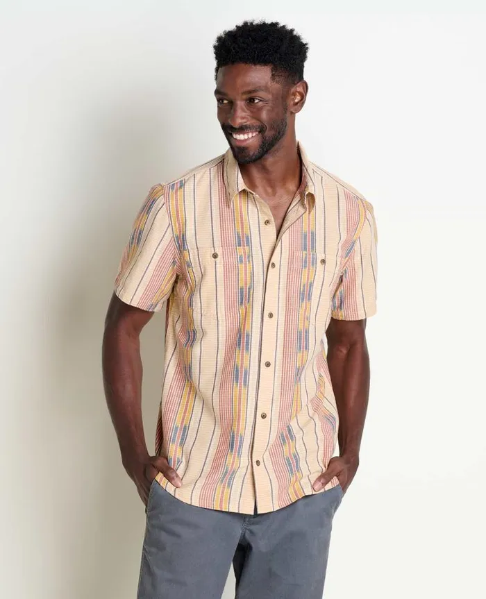 Men Shirts Toad and Co Smythy Short Sleeve Shirt Chai Ikat