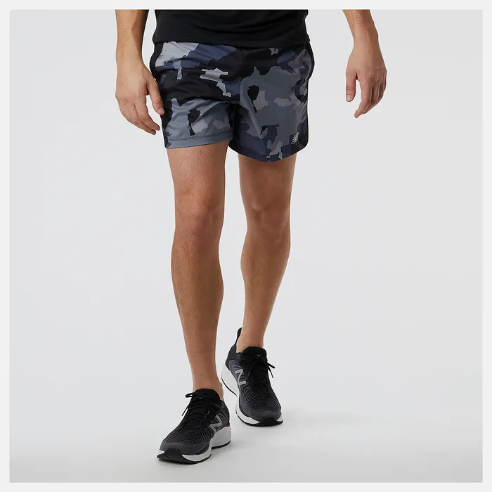 Men Shorts New Balance Printed Accelerate 5 Inch Short THUNDER