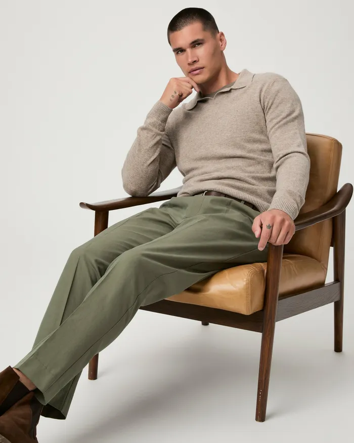 Men Shultz Trouser 8211 Aged Moss Pants and Joggers PAIGE