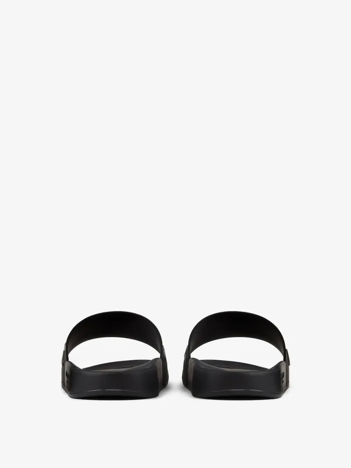 Men Slides and Sandals Givenchy Slide Flat Sandals In Rubber Black Men Slides and Sandals Givenchy Slide Flat Sandals In Rubber Black