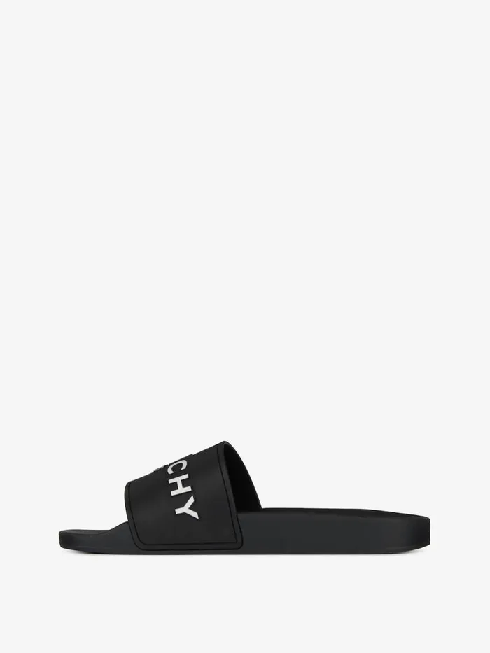 Men Slides and Sandals Givenchy Slide Sandals In Rubber Black Men Slides and Sandals Givenchy Slide Sandals In Rubber Black