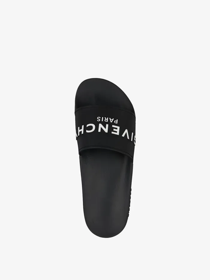 Men Slides and Sandals Givenchy Slide Sandals In Rubber Black Men Slides and Sandals Givenchy Slide Sandals In Rubber Black